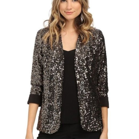 SAM EDELMAN - Gold Sequin Blazer - Picture 4 of 5